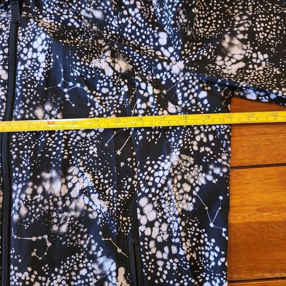 Barco One Zip Up Scrub Jacket Constellation Black White Size Medium - Picture 7 of 11